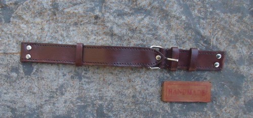 Leather watch strap - 22,